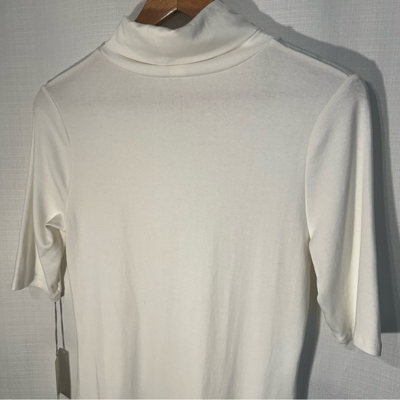 A New Day Elbow Length Cream Turtleneck Size Large - Picture 6 of 10